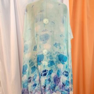 Sheer Floral Kimono/Topper